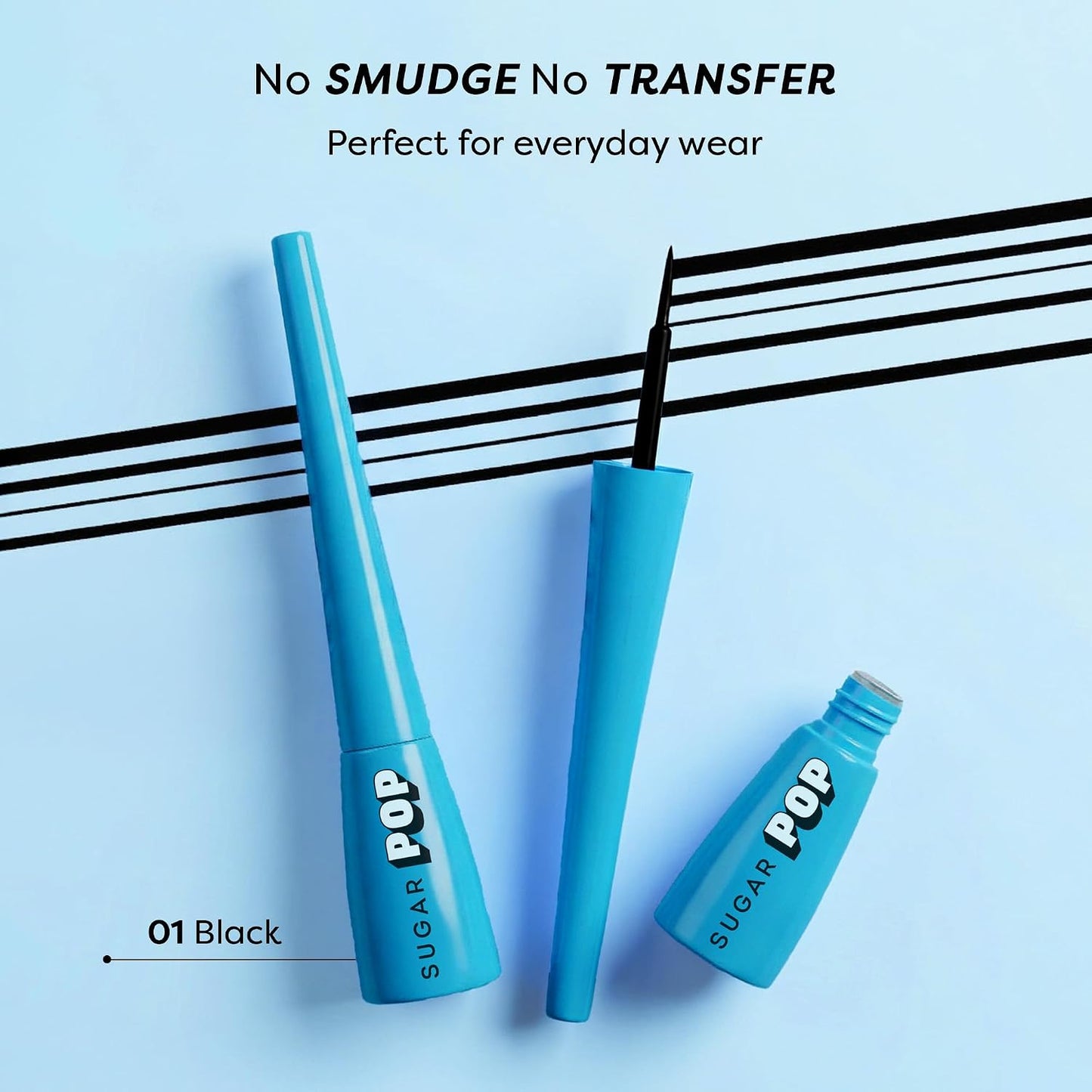 Sugar Pop Matte Eyeliner 01 , Highly Pigmented , Intense Matte , Smudge-Proof 4.5 MILLI_LITRE