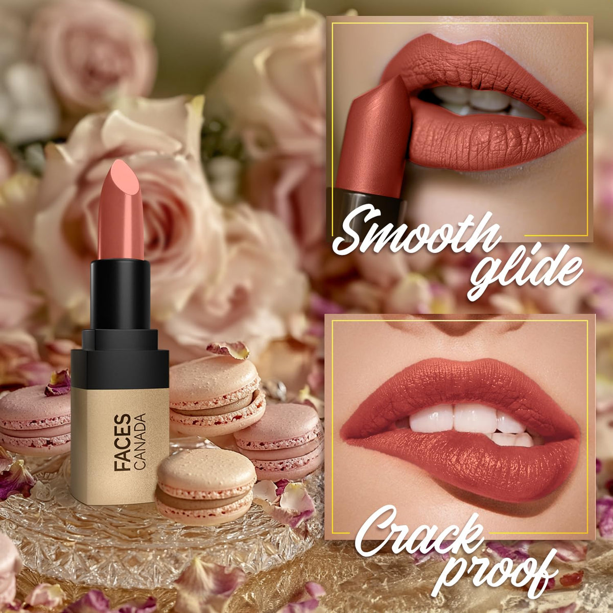 Facescanada Matte Velvet Touch Lipstick - Rose Macaron 09 4.2 g