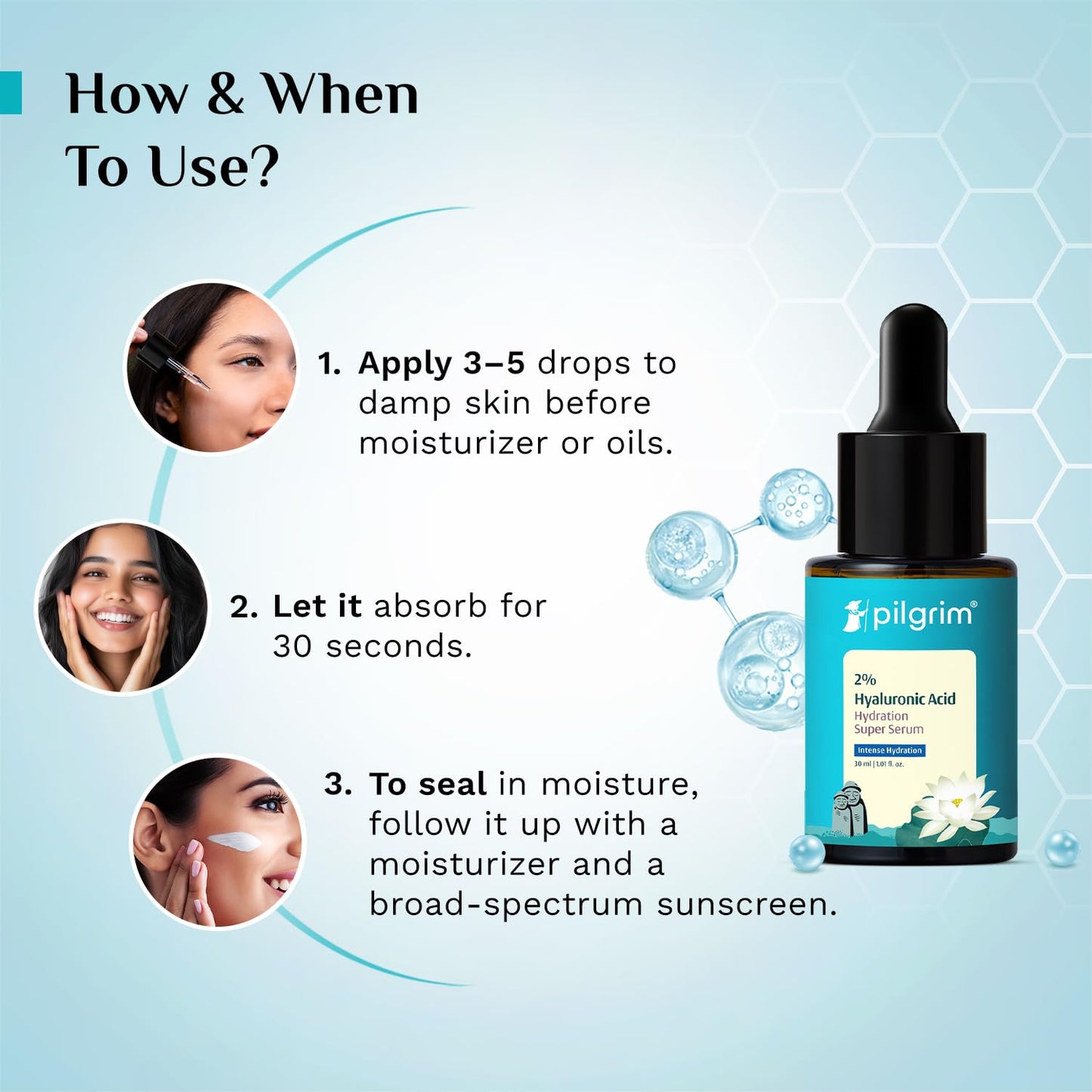 Pilgrim 2% Hyaluronic Acid Hydration Super Serum 30 MILLI_LITRE