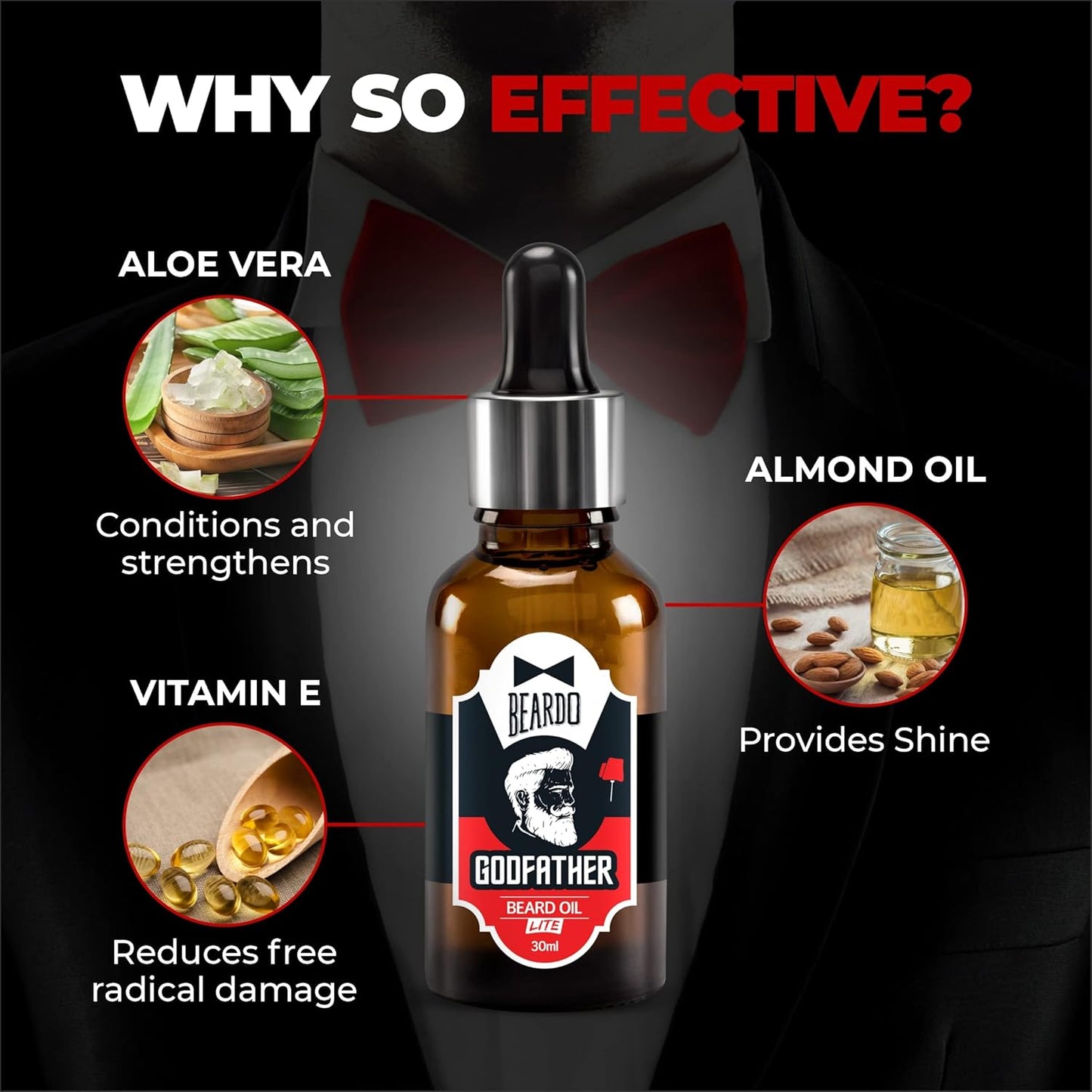Beardo Godfather Beard Lite Hair Oil 30 ml