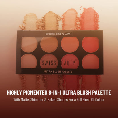 Swiss Beauty Ultra Blush Palette Sb 881 Shade 3 - Multicolor 16 GRAM