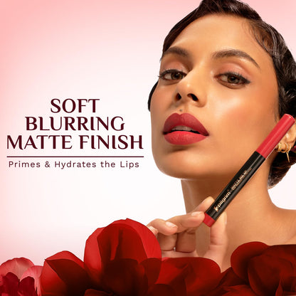 PILGRIM The Spanish Collection MATTE ME UP Lip Crayon (Primer+Matte Finish) - 26 Naughty Wine 1.4g