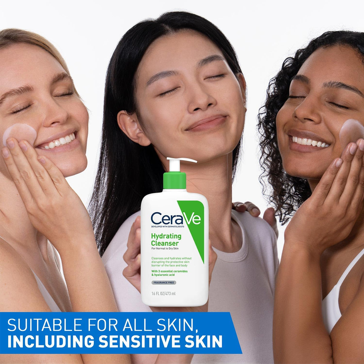 CeraVe Hydrating Cleanser For Non-Foaming Face Wash 473 ml