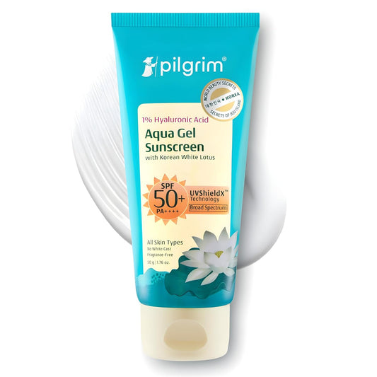 Pilgrim 1% Hyaluronic Acid SPF 50 Pa+++ Sunscreen Gel 50 GRAM
