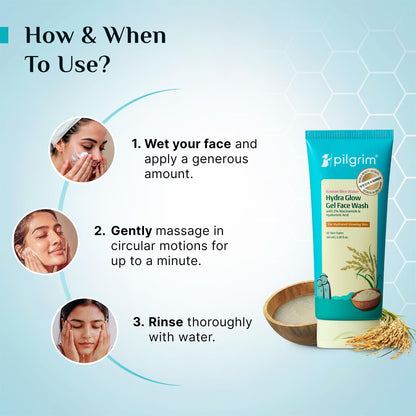 Pilgrim HYDRA GLOW GEL FACE WASH