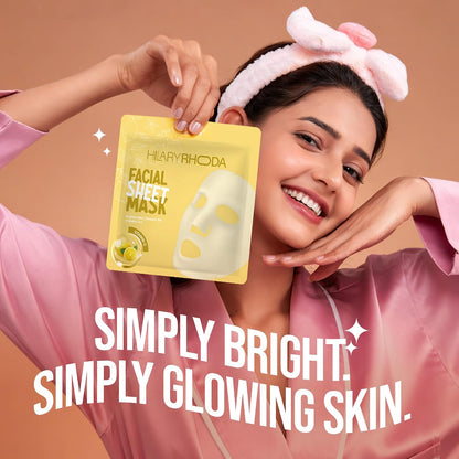 HILARY RHODA FACIAL SHEET MASK VIT-C