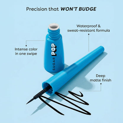 Sugar Pop Matte Eyeliner 01 , Highly Pigmented , Intense Matte , Smudge-Proof 4.5 MILLI_LITRE