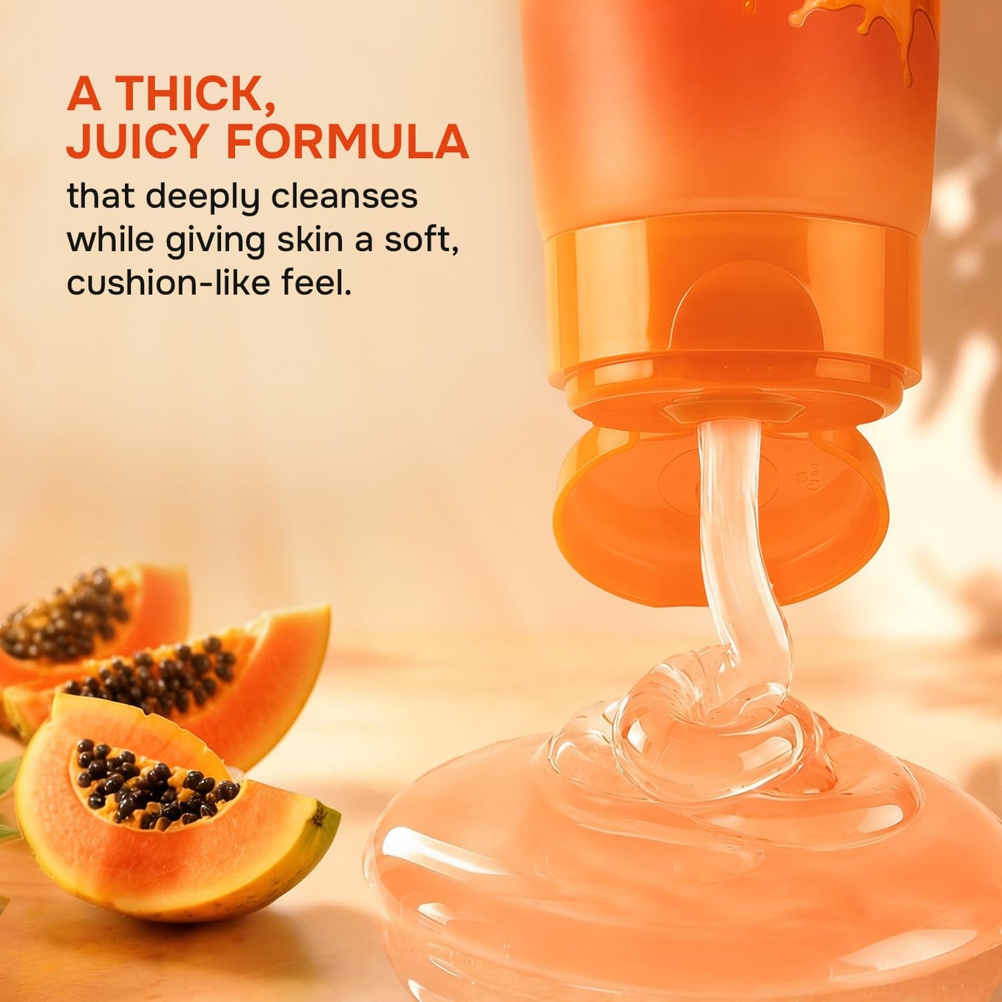 SWISS BEAUTY JUICY GLOW FACE WASH PAPAYA+ALPHA ARBUTIN
