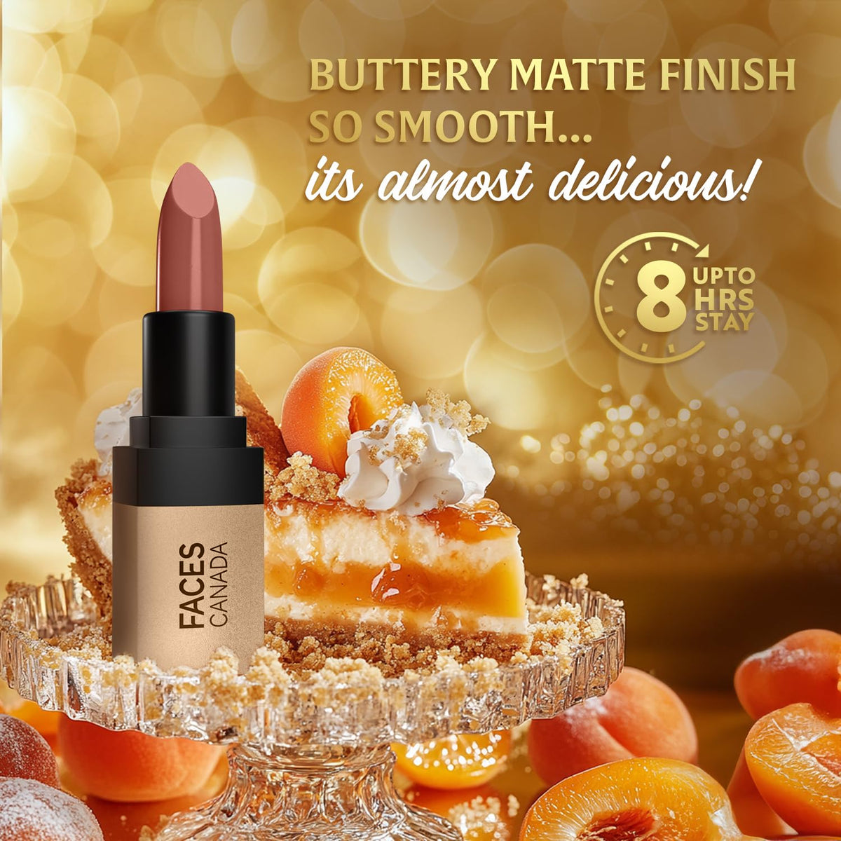 Facescanada Matte Velvet Touch Lipstick - Apricot Jam 15 4.2g