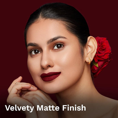 Pilgrim Matte Bullet Lipstick Intense Colour Transferproof & Smudgeproof Sultry Wine-26 4.2 GRAM