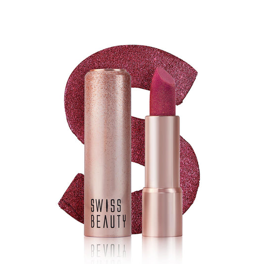 SWISS BEAUTY More Than Glitter Lipstick - 03 GLIMMER CORAL - 3G