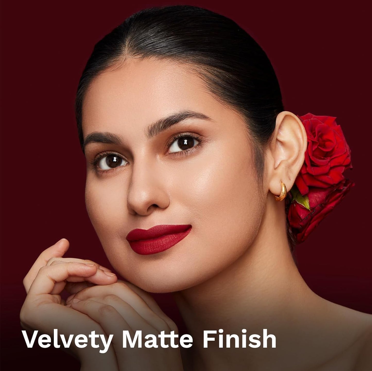 Pilgrim Matte Bullet Lipstick Intense Colour Transferproof & Smudgeproof Ruby Revolt-25 4.2 GRAM