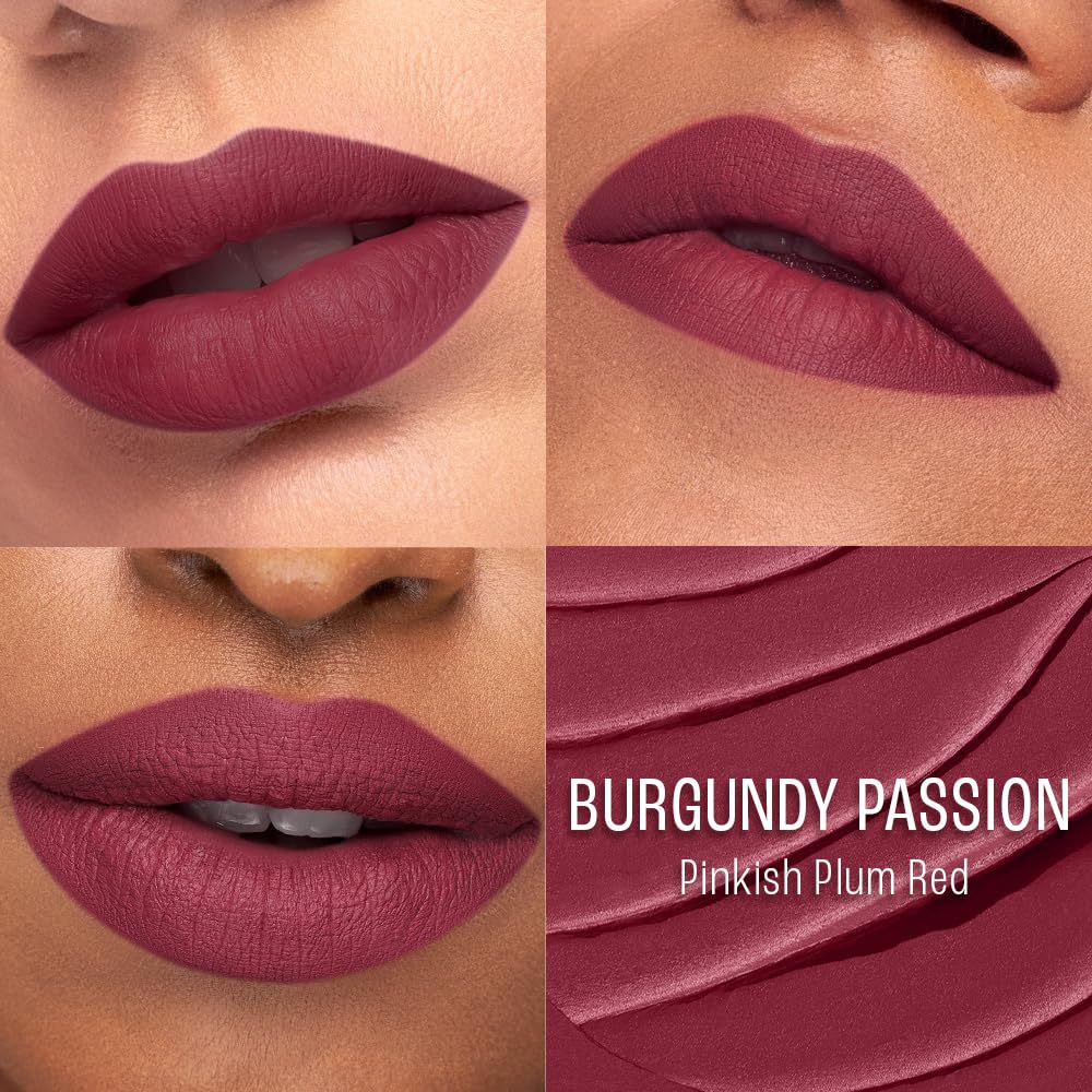 LAKME 9 TO 5 MATTE SLIM STICK LIP TATTOO MR13 BURGANDY PASSION 2G
