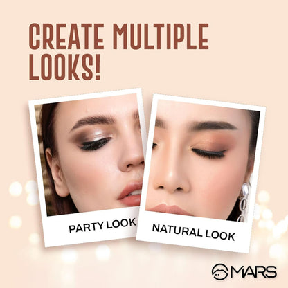 MARS Blooming Matte & Shimmer Eyeshadow Palette - 01 Plush 4.8 G