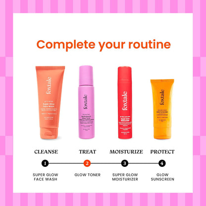 Foxtale Vitamin C Multivitamin Glow Toner & Makeup Setting Spray, Alcohol-Free Men Women 150 ml