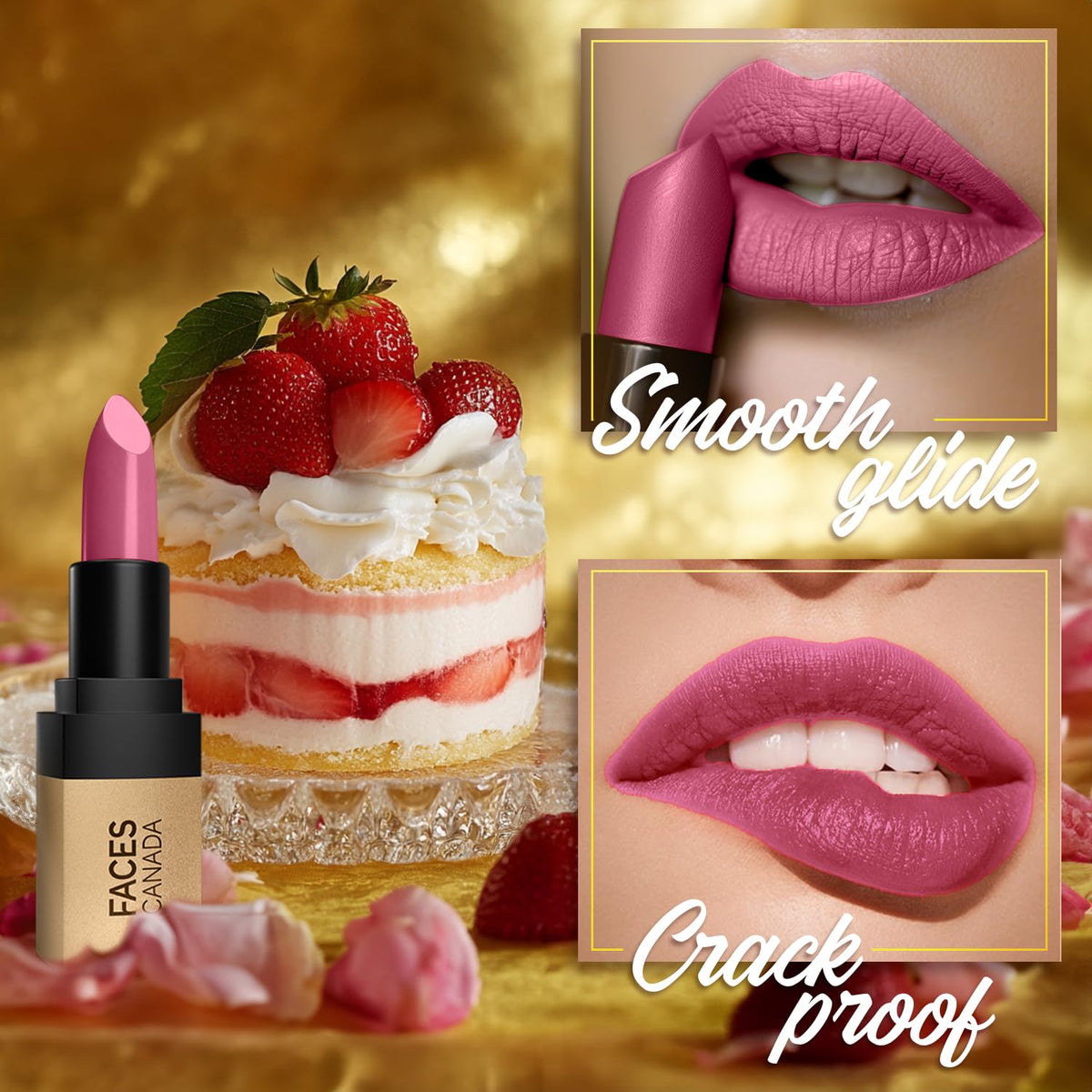 Facescanada Matte Velvet Touch Lipstick - Strawberry Shortcake 10 4.2 g