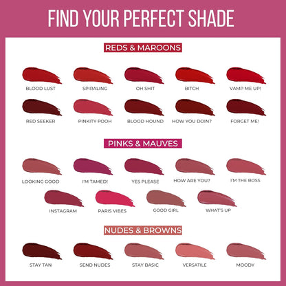 INSIGHT 24 Hrs Non Transfer Matte Lipstick - 28 Good Girl 3 g
