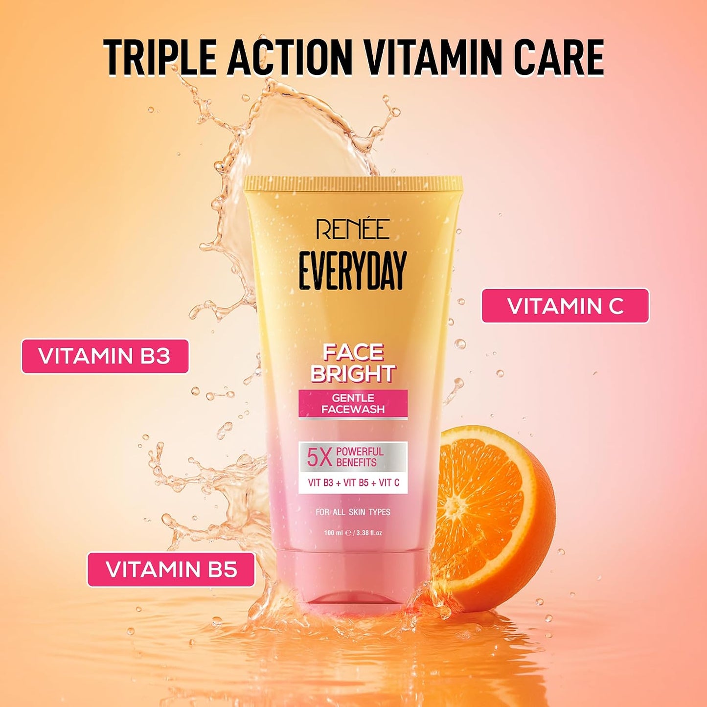 Renee Everyday Face Bright Gentle Face Wash 100 ml