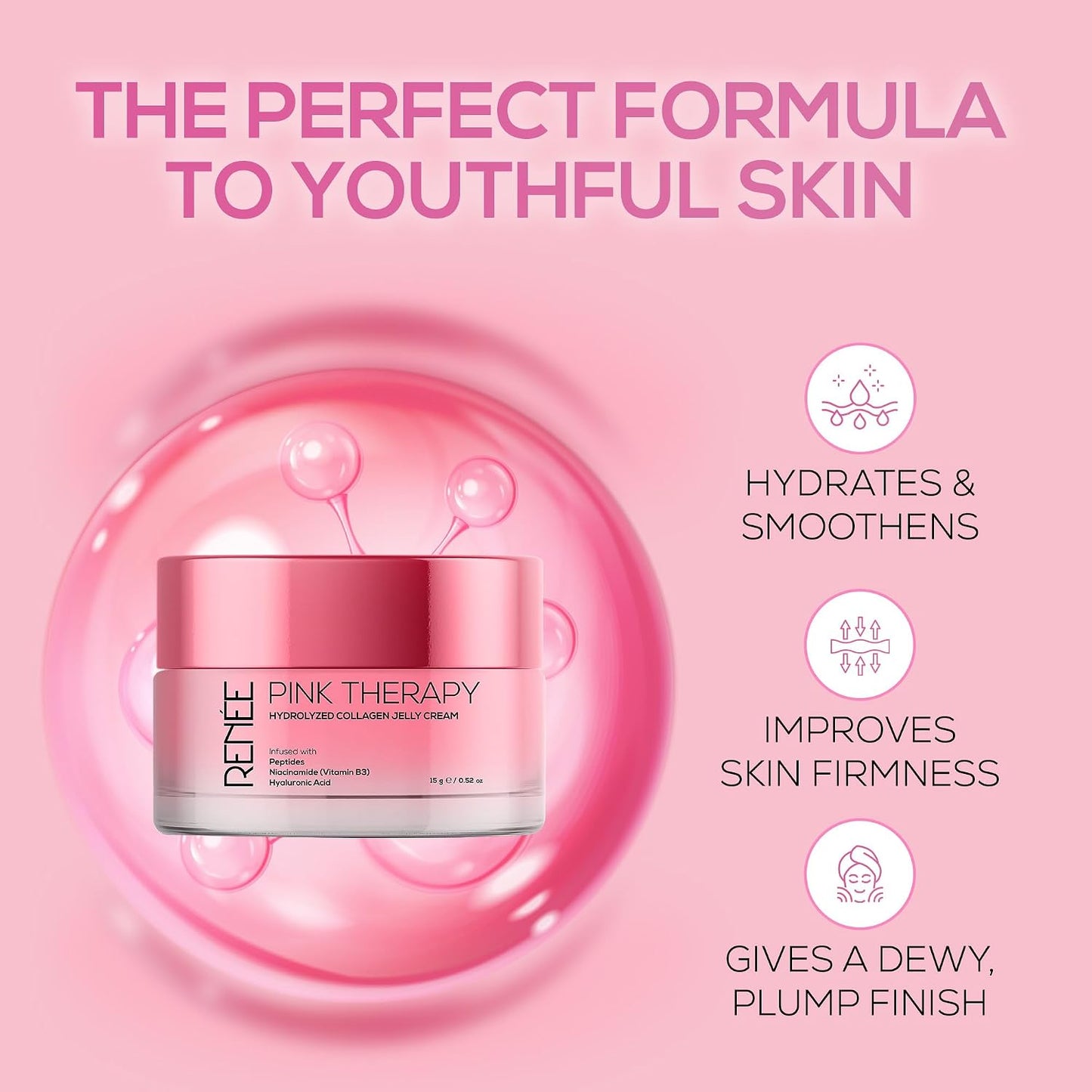 RENEE PINK THERAPY HYDROLYZED COLLAGEN JELLY CREAM - 15g