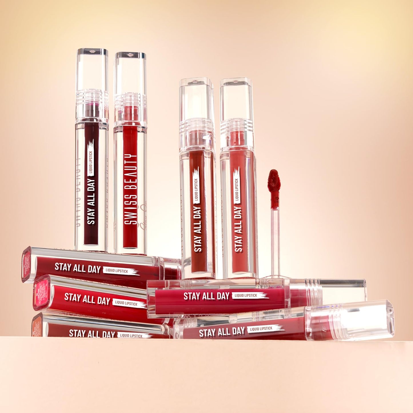 SWISS BEAUTY STAY ALL DAY LIQUID LIPSTICK - 18 RICH BERRY