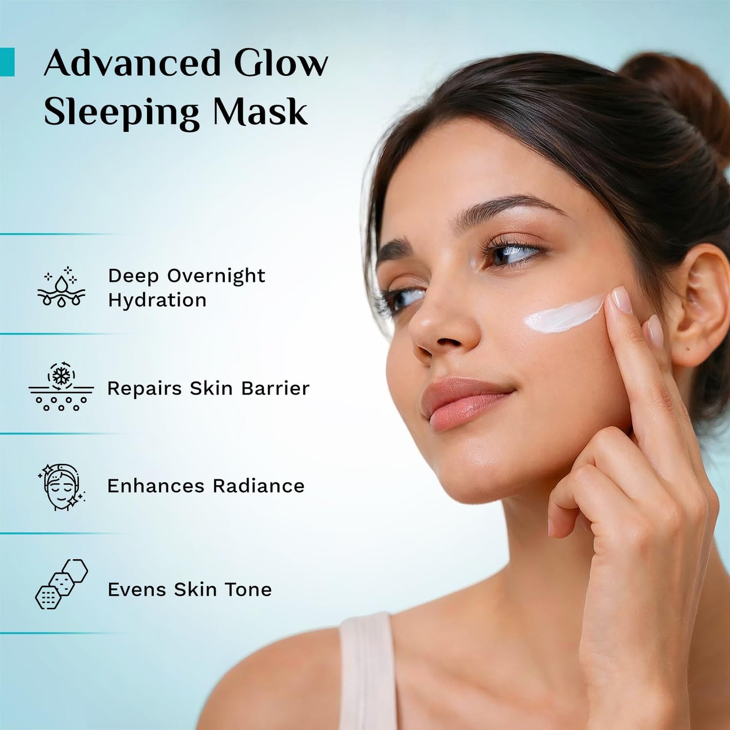 Pilgrim Squalane Glow Sleeping Mask With Hyaluronic Acid | Smooth, Supple & Radiant Skin 50 GRAM