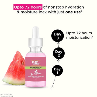 Pure Sense WATERMELON BURST 2 % HYALURONIC ACID GLOW FACE SERUM 28 ml