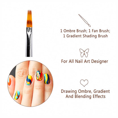 SHILLS PROFESSIONAL OMBRE NAIL BRUSH SPN-1191