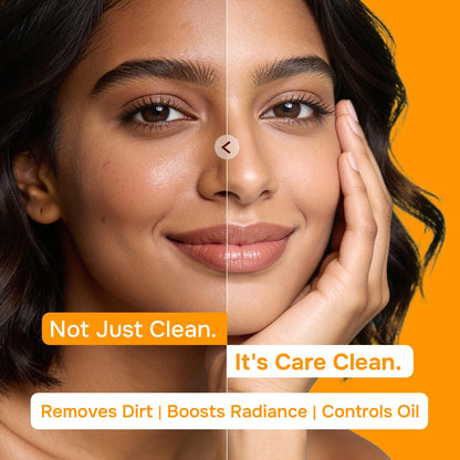 SWISS BEAUTY JUICY GLOW FACE WASH ORANGE PEEL+NIACINAMIDE