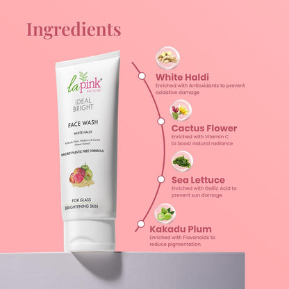 La Pink Ideal Bright 100% Microplastic Free Formula For Skin Brightening & Radiance Face Wash 100 g
