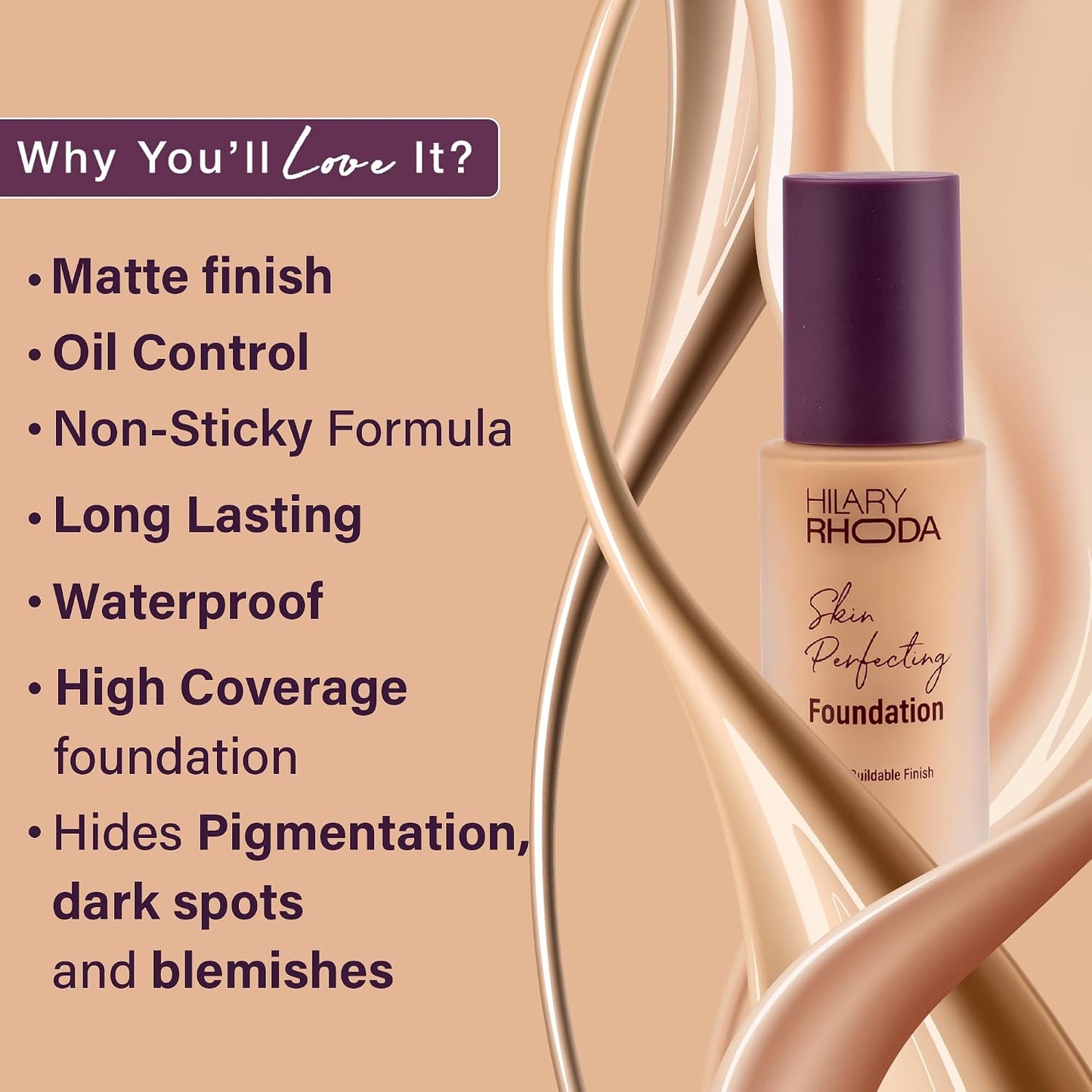 HILARY RHODA SKIN PERFECTING SPF 15PA++ 03 BUFF BEIGE