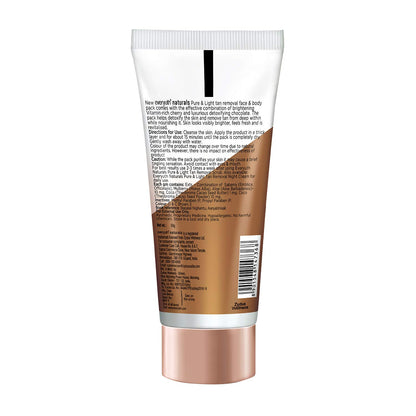 Everyuth Naturals Pure & Light Chocolate & Cherry Tan Removal Pack 50 g
