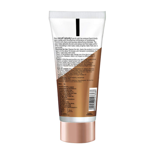 Everyuth Naturals Pure & Light Chocolate & Cherry Tan Removal Pack 50 g