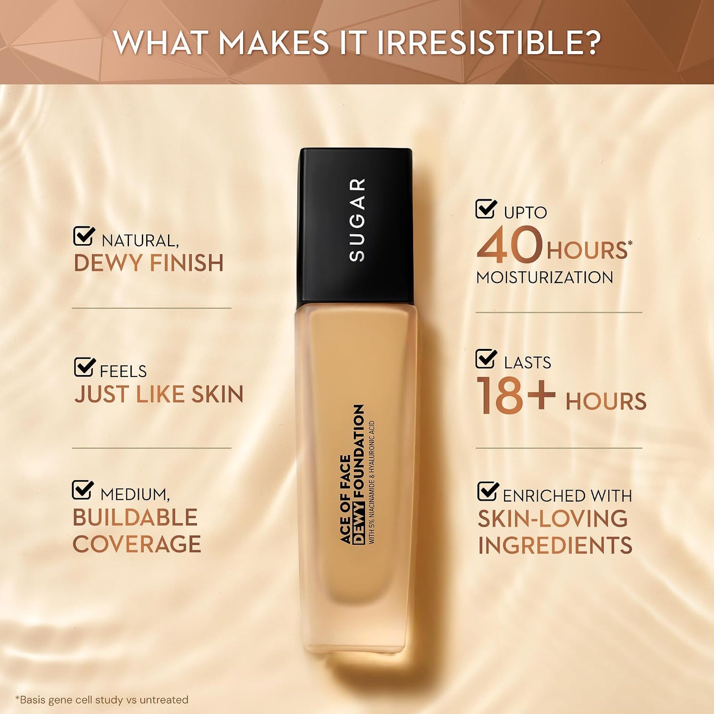 Sugar Ace Of Face Dewy Foundation - 27 Vienna 30 MILLI_LITRE