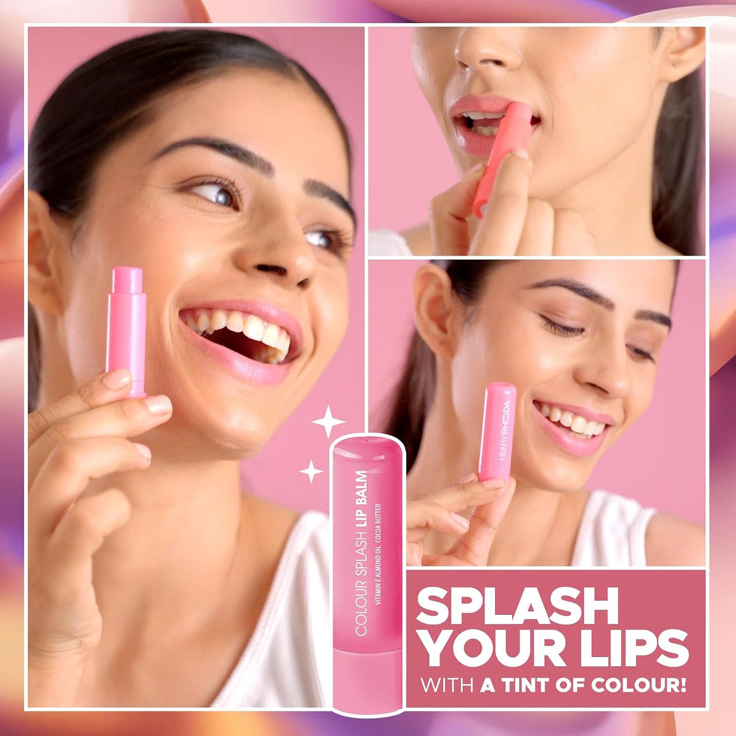 Hilary Rhoda Colour Splash Lip Balm 4.5 GRAM