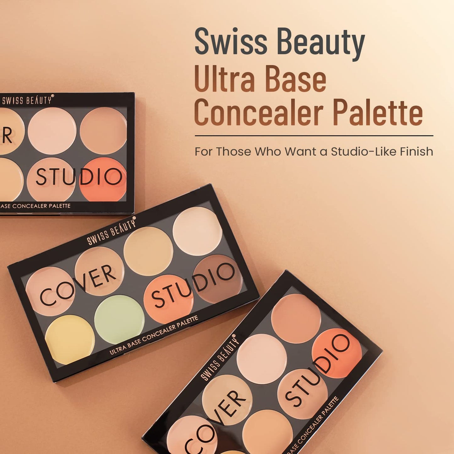 Swiss Beauty Cover Studio Ultra Base Concealer Palette - 01 Multi 19g