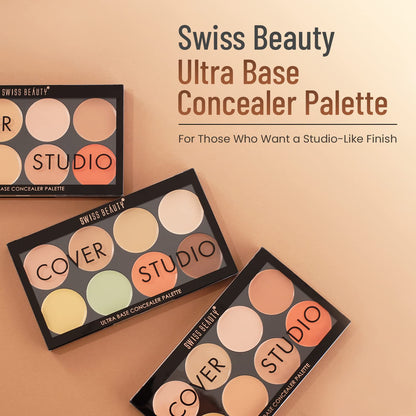 Swiss Beauty Cover Studio Ultra Base Concealer Palette - 01 Multi 19g