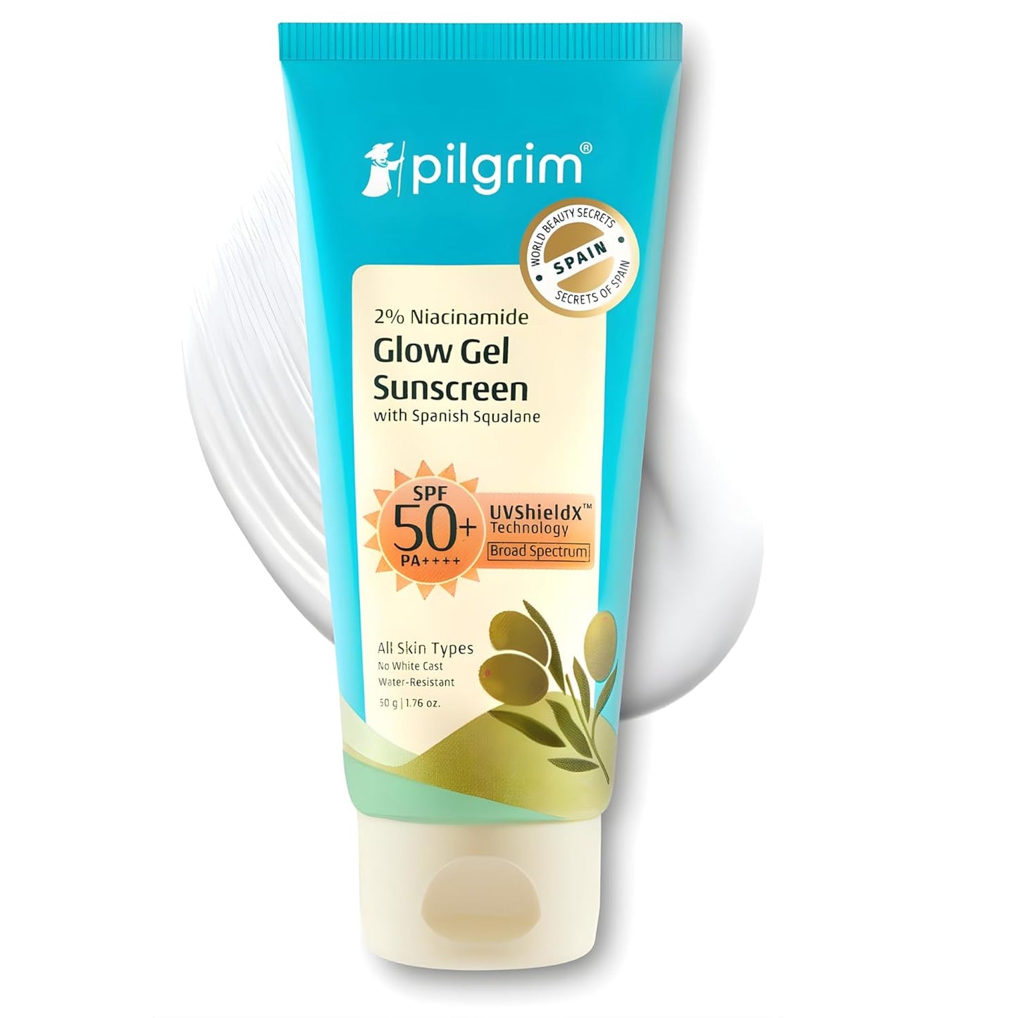 Pilgrim 2% Niacinamide SPF 50 PA+++ Glow Sunscreen 50 GRAM