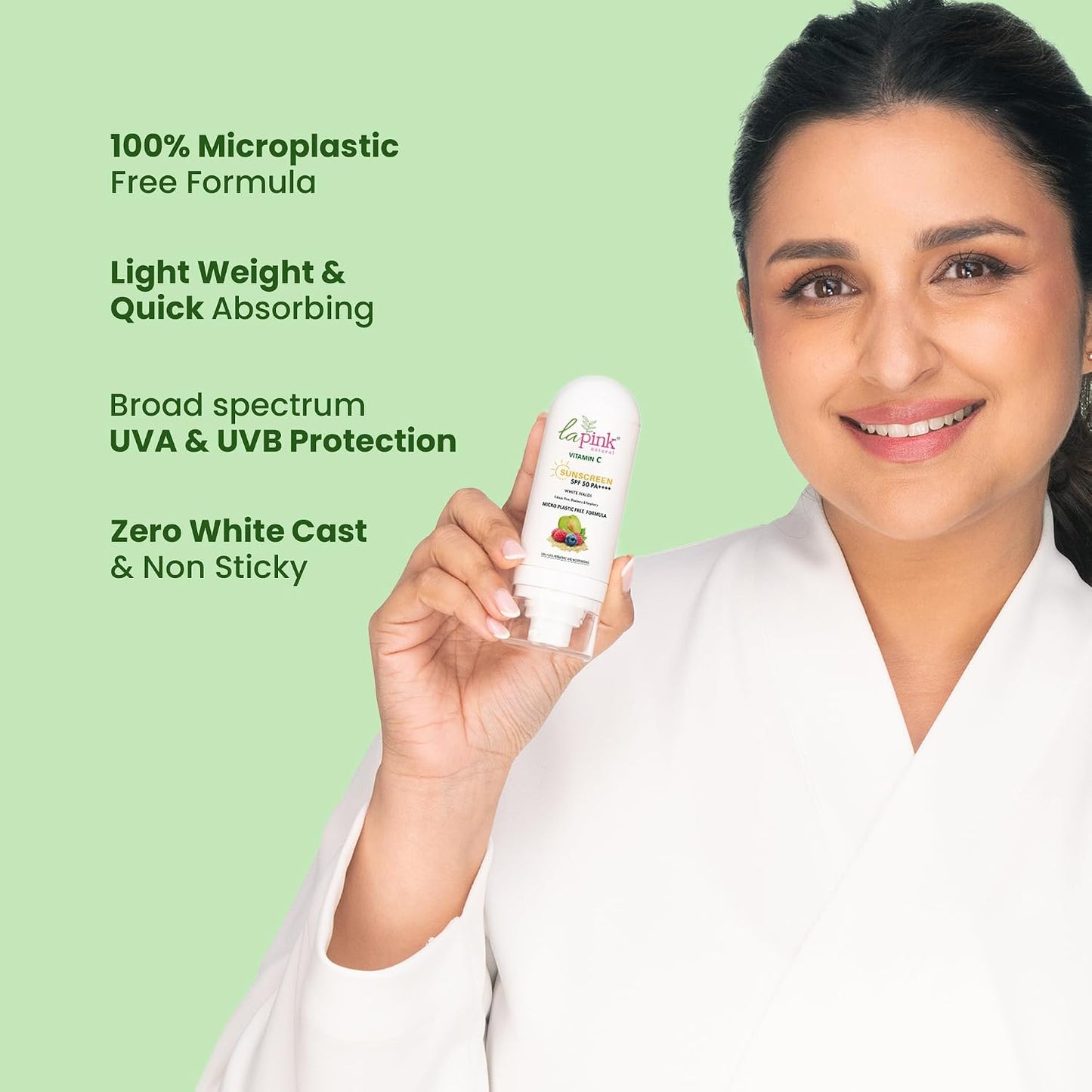 La Pink Vitamin C Spf 50 Pa++++ White Haldi Sunscreen 50 g