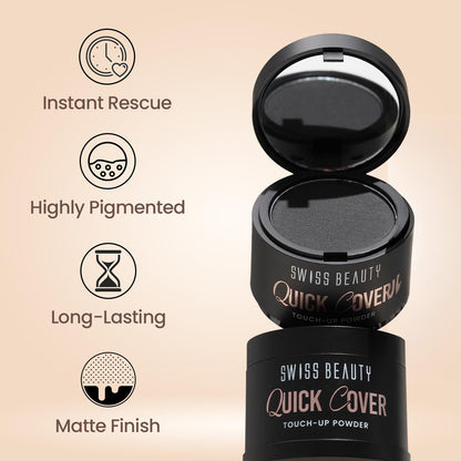 Swiss Beauty Quick Cover Touch-Up-Powder - 01 Mocha Brown 4g