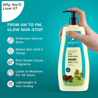Pilgrim Spanish Squalane & Niacinamide Glow Body Lotion 400 MILLI_LITRE