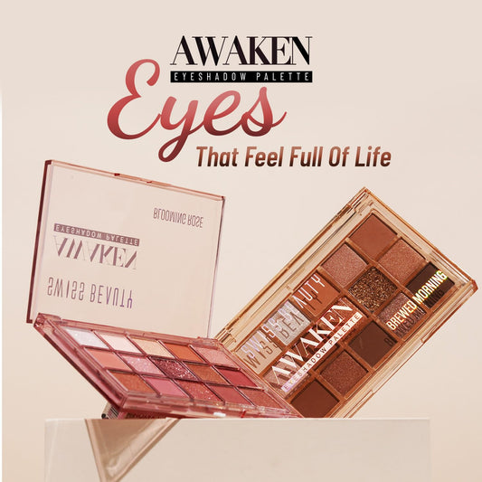 Swiss Beauty AWAKEN Eyeshadow Palette - Brewed Morning 11g