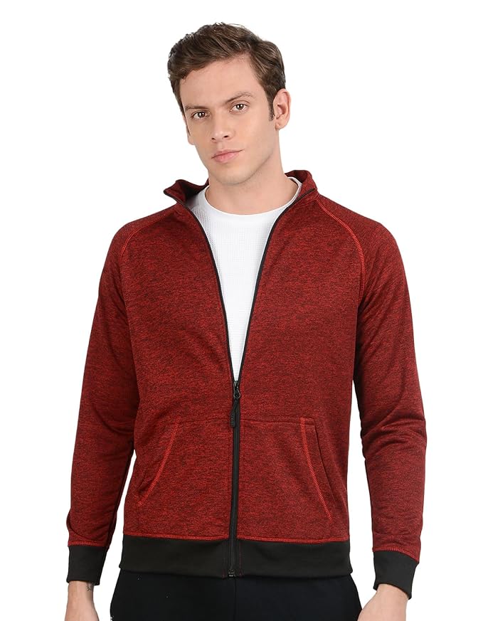 Men's Polyester Full Sleeve Zip with Pocket