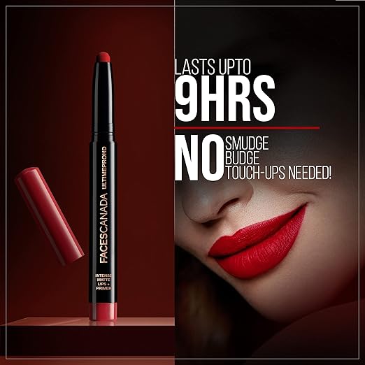 Faces Canada Ultime Pro Hd Intense Matte Lips + Primer - Red Bouquet 1.4 g