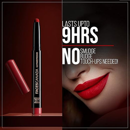 Faces Canada Ultime Pro Hd Intense Matte Lips + Primer - Red Bouquet 1.4 g