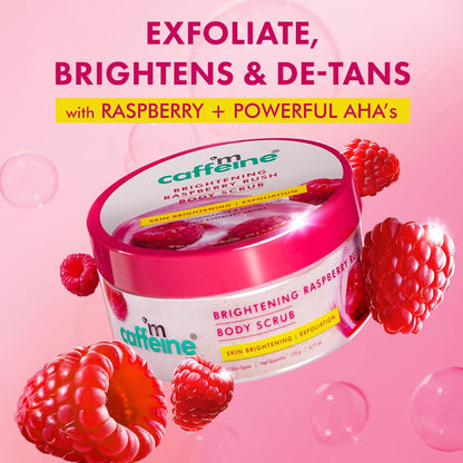 mCaffeine Brightening Raspberry Rush Body Scrub 175 g
