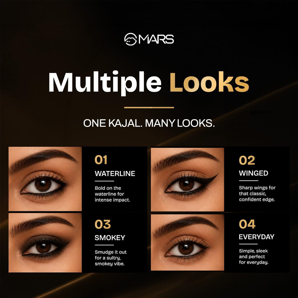 Mars Kohl Of Fame Kajal - Black 0.35 g