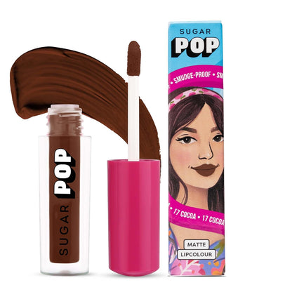 Sugar Pop Matte Lipcolour Cocoa - Super Matte | Lasts + Hours | Non-Dryin 1.600000024 MILLI_LITRE