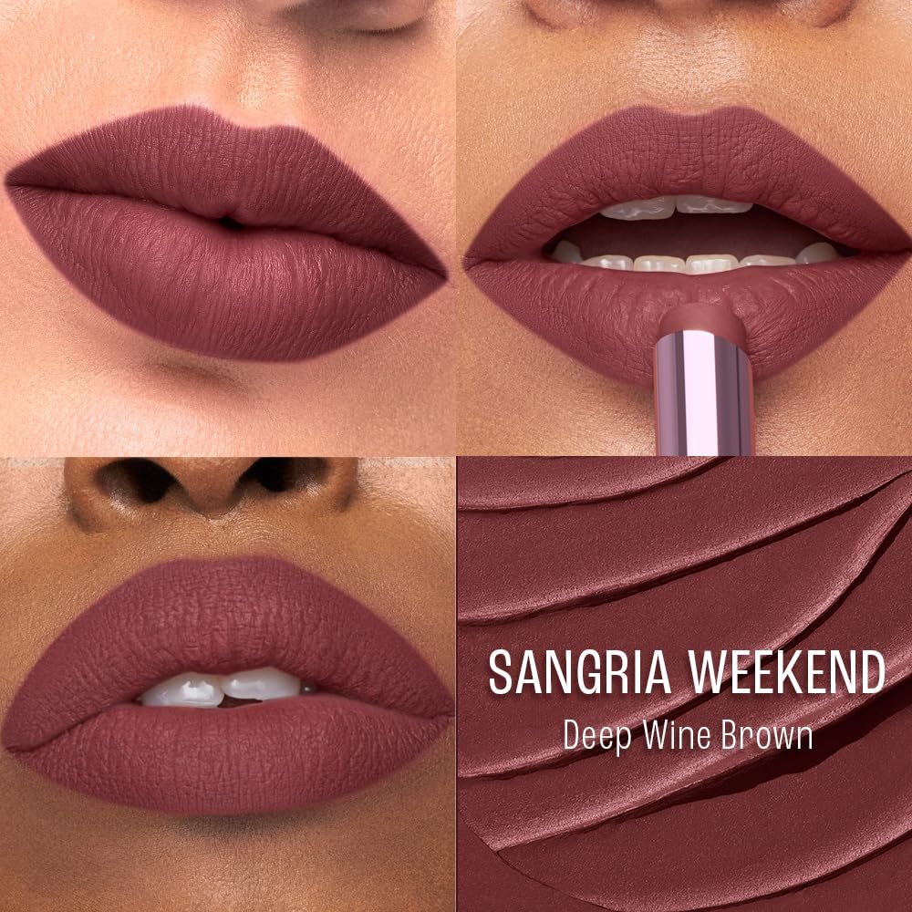 LAKME 9 TO 5 MATTE SLIM STICK LIP TATTOO MM3 SANGRIA WEEKEND