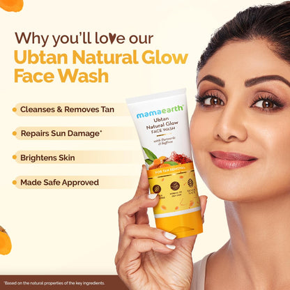 mamaearth Ubtan Tan Removal Face Wash 100 ml