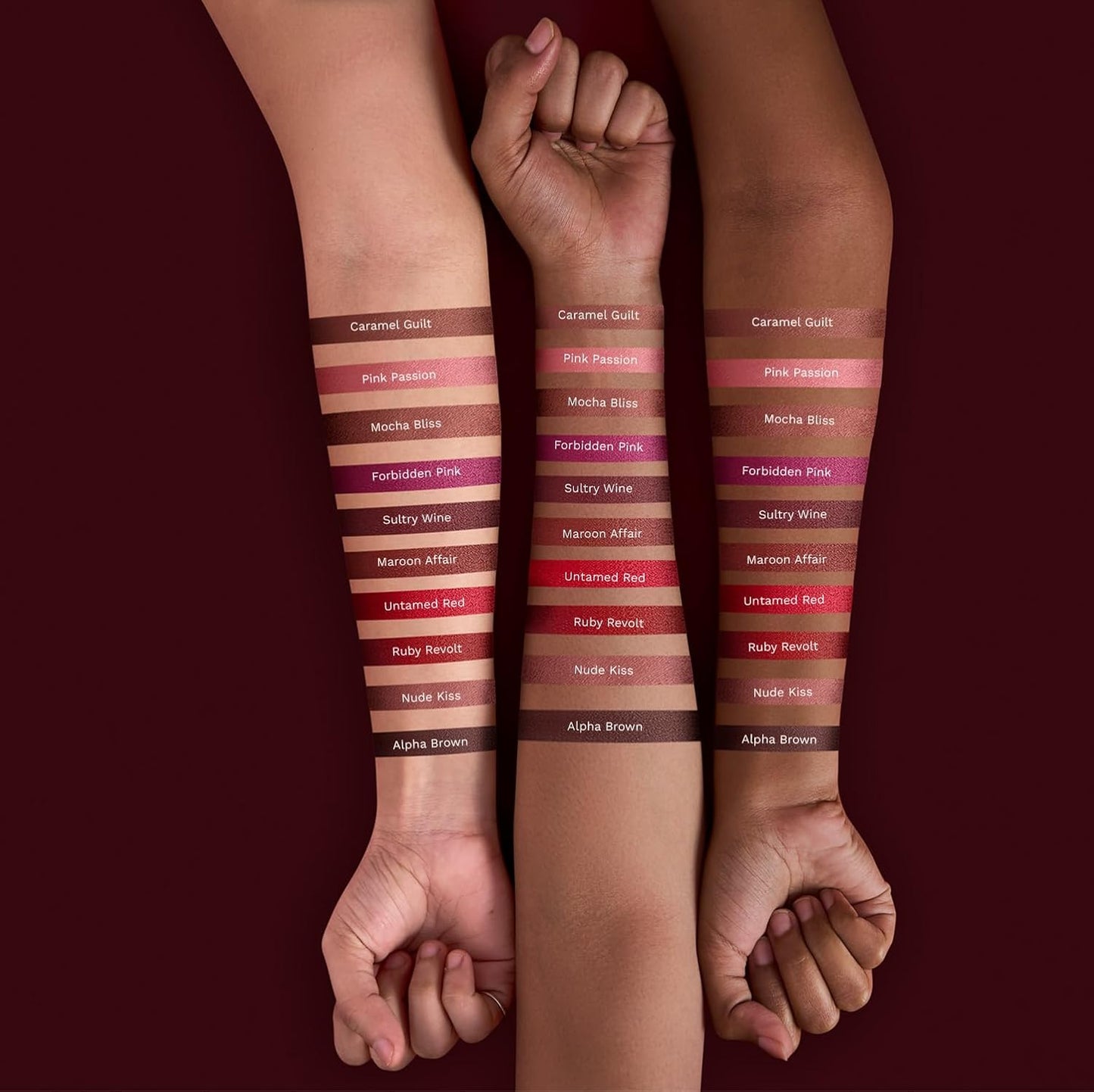 Pilgrim Matte Bullet Lipstick Intense Colour Transferproof & Smudgeproof Sultry Wine-26 4.2 GRAM